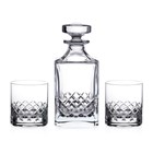 View Diamante Grosvenor Crystal Whiskey Decanter Set – 3 Pieces number 1