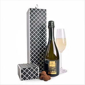 Buy Geometric Prosecco & Truflles Gift Box