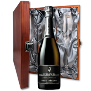 Buy Billecart Salmon Le Reserve Champagne 75cl And Flutes In Luxury Presentation Box