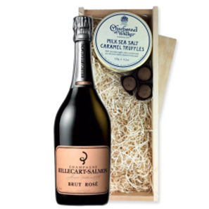 Buy Billecart Salmon Le Rose Champagne 75cl And Milk Sea Salt Charbonnel Chocolates Box