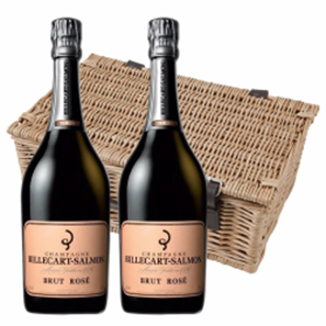 Buy Billecart Salmon Le Rose Champagne 75cl Duo Hamper (2x75cl)