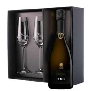 Buy Bollinger PN VZ19 Champagne NV 75cl And Diamante Venezia Flute Set Gift Box