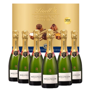 Buy Bollinger Special Cuvee Half Bottle 37.5cl Case of 6 with Lindt Swiss Tradition Chocolates 193g