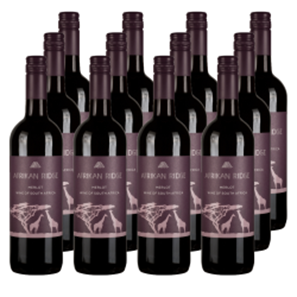 Buy Case of 12 Afrikan Ridge Merlot 75cl Red Wine