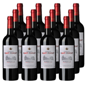 Buy Case of 12 Chateau Haut Pingat Bordeaux 75cl Red Wine