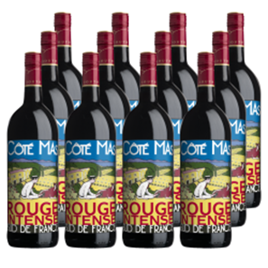 Buy Case of 12 Cote Mas Rouge Intense 75cl Red Wine