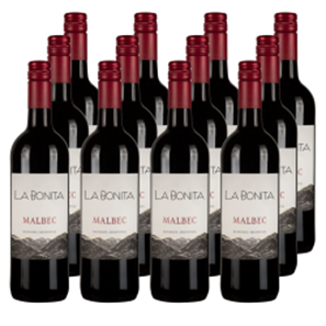 Buy Case of 12 La Bonita Malbec 75cl Red Wine