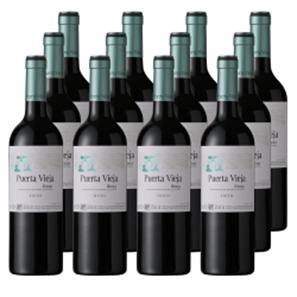 Buy Case of 12 Puerta Vieja Rioja Tinto 75cl Red Wine