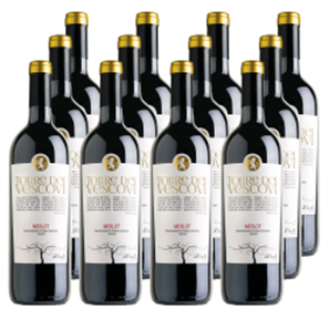 Buy Case of 12 Torre dei Vescovi Merlot 75cl Red Wine