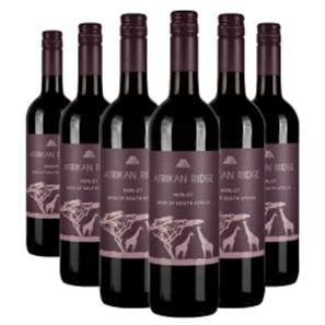 Buy Case of 6 Afrikan Ridge Merlot 75cl Red Wine