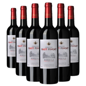 Buy Case of 6 Chateau Haut Pingat Bordeaux 75cl Red Wine