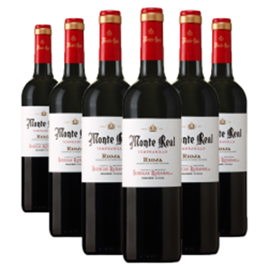 Buy Case of 6 Monte Real Tempranillo 75cl Red Wine