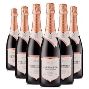 Buy Case of 6 Nyetimber Rose English Sparkling Wine 75cl