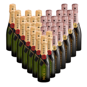 Buy Case of Mini Champagne Moet Brut and Moet Rose 20cl (24 x 20cl)