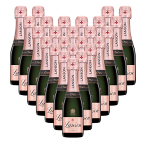 Buy Case of Mini Lanson Le Creation Rose Champagne 20cl (24 x 20cl)