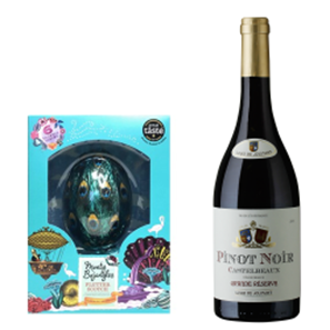 Buy Castelbeaux Pinot Noir 75cl Red Wine And Monty Bojangles Milk Chocolate Egg 175g