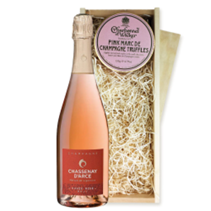 Buy Chassenay dArce Rose 75cl And Pink Marc de Charbonnel Chocolates Box