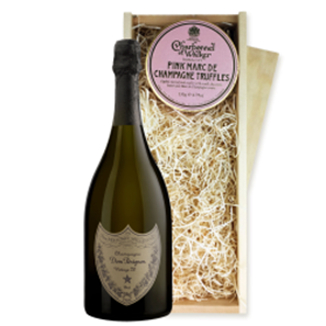 Buy Dom Perignon Brut 2015 Champagne 75cl And Pink Marc de Charbonnel Chocolates Box