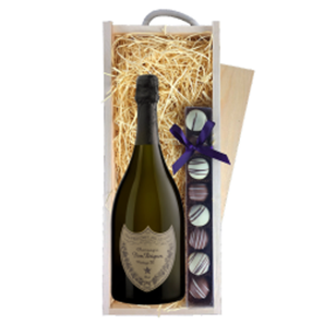 Buy Dom Perignon Brut 2015 Champagne 75cl & Truffles, Wooden Box