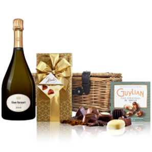 Buy Dom Ruinart Blanc de Blancs 2010 Champagne 75cl And Chocolates Hamper