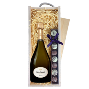 Buy Dom Ruinart Blanc de Blancs 2010 Champagne 75cl & Truffles, Wooden Box