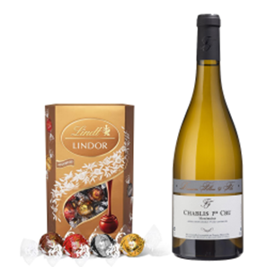 Buy Domaine Fillon Chablis 1'er Cru 75cl White Wine With Lindt Lindor Assorted Truffles 200g