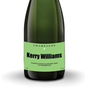 Buy Personalised Champagne - Green Label