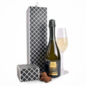 Buy Geometric Prosecco & Truffles Gift Box