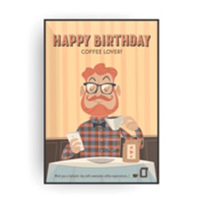 Buy Happy Birthday Greeting Card for Coffee Lover