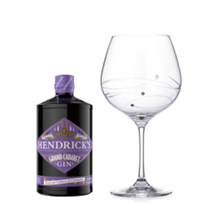 Buy Hendricks Grand Cabaret Gin 70cl And Single Gin and Tonic Spiral Copa Glass