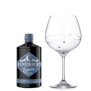 Buy Hendricks Lunar Gin 70cl And Single Gin and Tonic Spiral Copa Glass