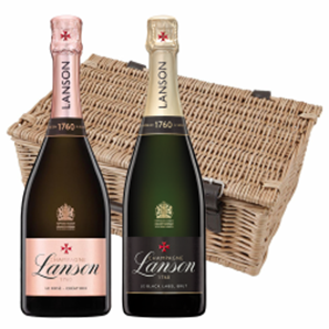 Buy Lanson le Black Creation & Lanson le Rose Creation Duo Hamper (2x75cl)