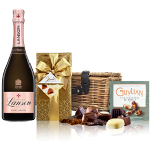 Buy Lanson Le Rose Creation Champagne 75cl And Chocolates Hamper