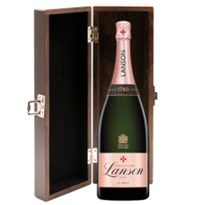 Buy Lanson Le Rose Creation Champagne Magnum 150cl in Elm Wood Gift Box