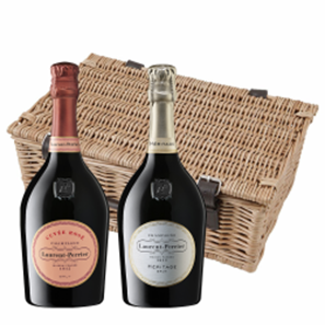 Buy Laurent Perrier Cuvee Rose and Heritage MV Duo Hamper (2x75cl)