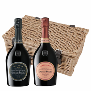 Buy Laurent Perrier Cuvee Rose and Vintage Brut Duo Hamper (2x75cl)