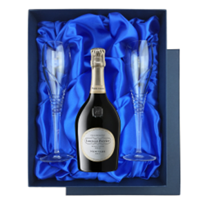 Buy Laurent Perrier Heritage MV Champagne 75cl in Blue Luxury Presentation Set With Flutes