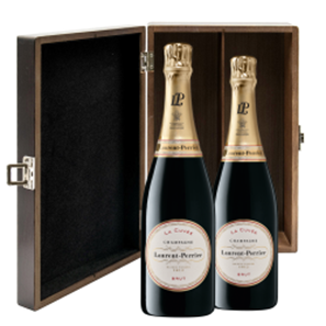 Buy Laurent Perrier La Cuvee, NV, 75cl Twin Elm Wood Gift Box (2x75cl)