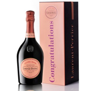 Buy Laurent Perrier Cuvee Rose Congratulations Tin 75cl