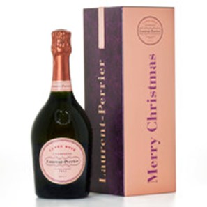 Buy Laurent Perrier Cuvee Rose Merry Christmas Tin 75cl