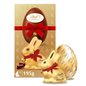 Buy Lindt Lindor Gold Bunny & Milk Chocolate Easter Egg 195G