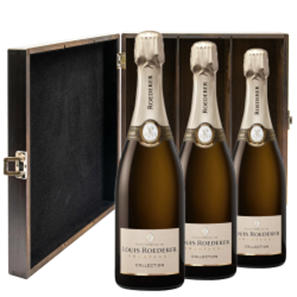 Buy Louis Roederer Collection 245 Champagne 75cl Trio Elm Wood Gift Boxed