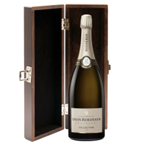 Buy Magnum of Louis Roederer Brut Premier Champagne in Elm Wood Gift Box