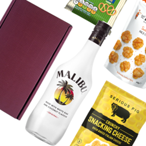 Buy Malibu Original Coconut Rum 70cl Nibbles Hamper