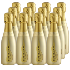 Buy Mini Bottega Gold Brut Prosecco 20cl Case of 12