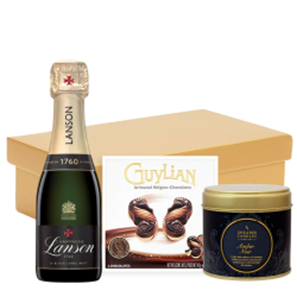 Buy Mini Lanson Le Black Creation Brut 20cl & Candle Gift Hamper