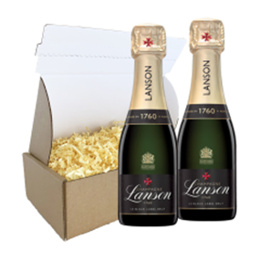 Buy Mini Lanson Le Black Creation Brut 20cl Twin Hamper Gift Box