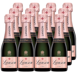 Buy Mini Lanson Le Creation Rose Champagne 20cl Case of 12