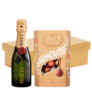 Buy Mini Moet Brut Champagne 20cl And Chocolates In Gift Hamper