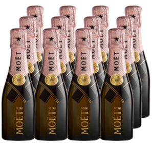 Buy Mini Moet Rose Champagne 20cl Case of 12